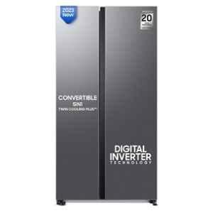 Samsung 653 Litre 3 Star Refined Inox Side by Side Refrigerator, RS76CG8103S9/HL