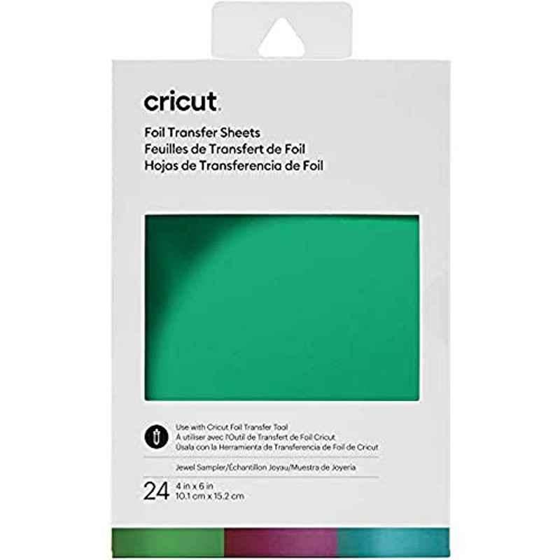 Cricut 10x15cm Jewel Transfer Foil Sheet Sampler (Pack of 24)