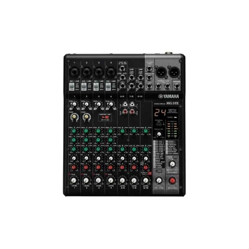 Yamaha MG10X 10 Channel Black Analog Audio Mixer