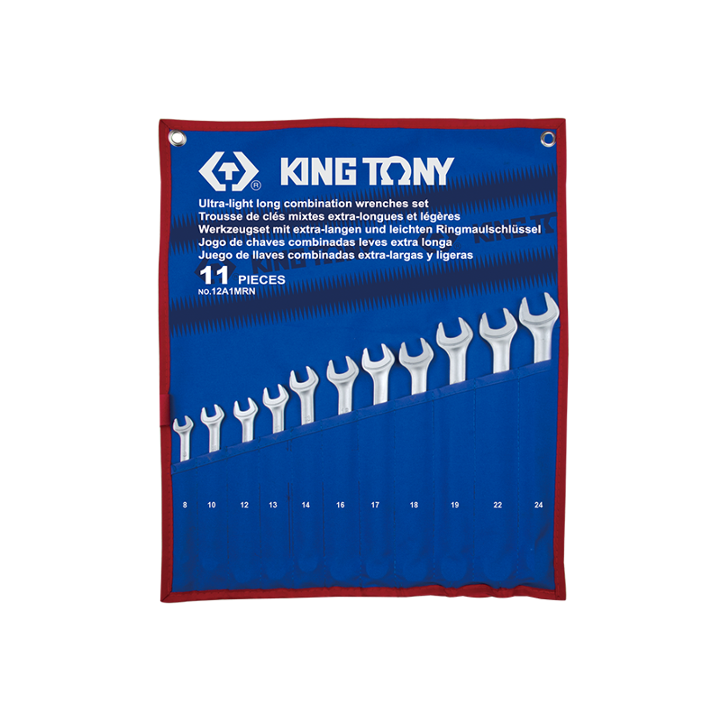 King Tony 11 PCS Ultra-Light & Long Combination Wrench Set, 12A1MRN