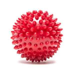 Strauss 8.9x8.9x8.9cm PVC Red Acupressure Massage Ball, ST-1855