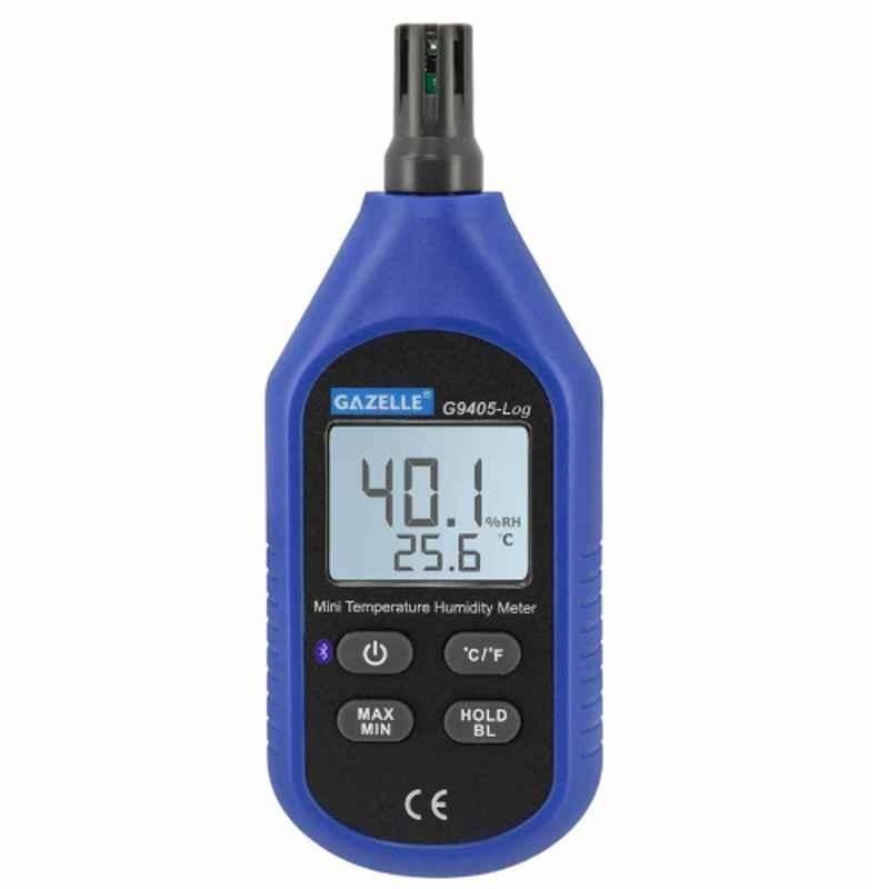 Gazelle Mini Temperature & Humidity Meter with Bluetooth, G9405-LOG