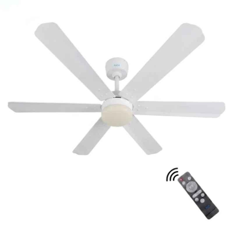 Xuga Zephyr F1F 32W 5 Star 320rpm Copper Motor White BLDC 6 Blade Ceiling Fan with Remote & 5 Years Warranty, Sweep: 1200 mm