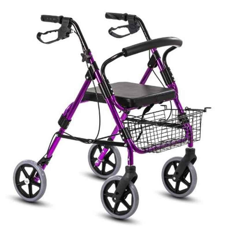 Kosmocare 14 inch Purple Premium Imported Folding Walker, RX406