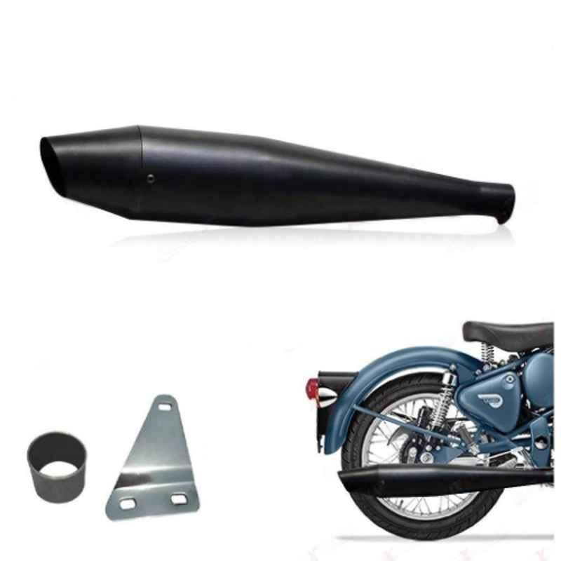 AllExtreme EX090A Full Black Dolphin Silencer with Glasswool & Bush