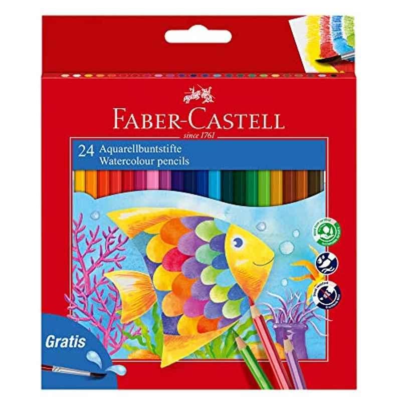 Faber-Castell 24 Pcs Graphite Water Pencil Colour Set, 114425