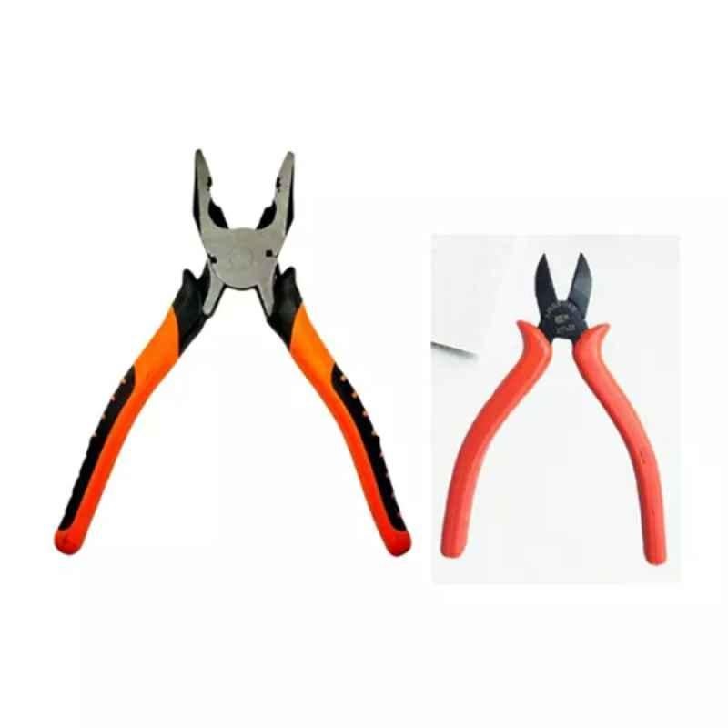 Sky Blue 2 Pcs 7.8 inch Lineman Plier Combo, SBE_PLIER_COMBOS_COMBO_333