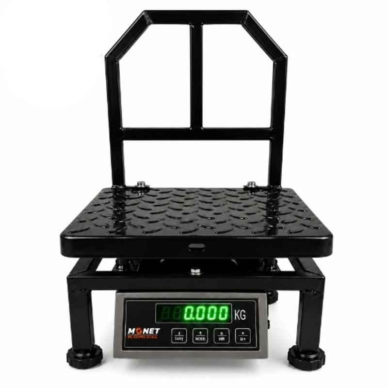 Monet 12x12 inch 120kg Mild Steel Platform Weighing Scale with Dual Display & 2 Days Battery Backup