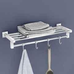 Plantex Heavy-Duty Stainless Steel Towel Rack for Bathroom/Towel Bar/Towel Holder/Bathroom Accessories 24 inch -Chrome-, Aqua