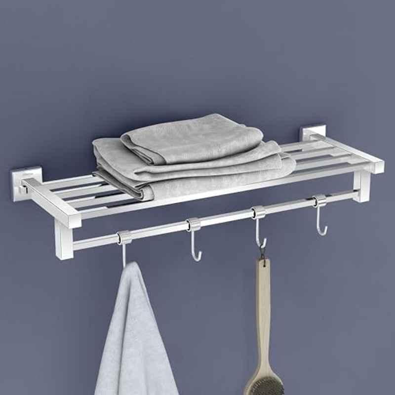 Plantex Heavy-Duty Stainless Steel Towel Rack for Bathroom/Towel Bar/Towel Holder/Bathroom Accessories 24 inch -Chrome-, Aqua