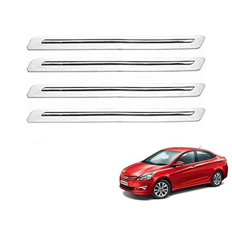 Kozdiko 4 Pcs White Car Bumper Protector Set for Hyundai i20