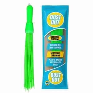 Dust Out 24 inch Plastic Heavy Duty Kharata Bathroom Broom with 60 Bristles