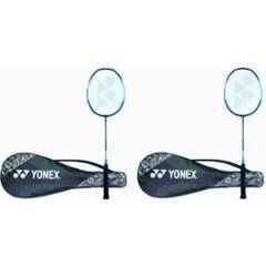 Yonex ZR 100 95g Light Blue Strung Badminton Racquet (Pack of 2)