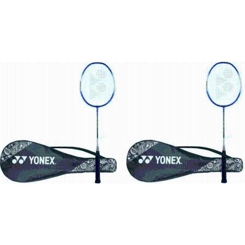 Yonex ZR 100 95g Light Blue Strung Badminton Racquet (Pack of 2)