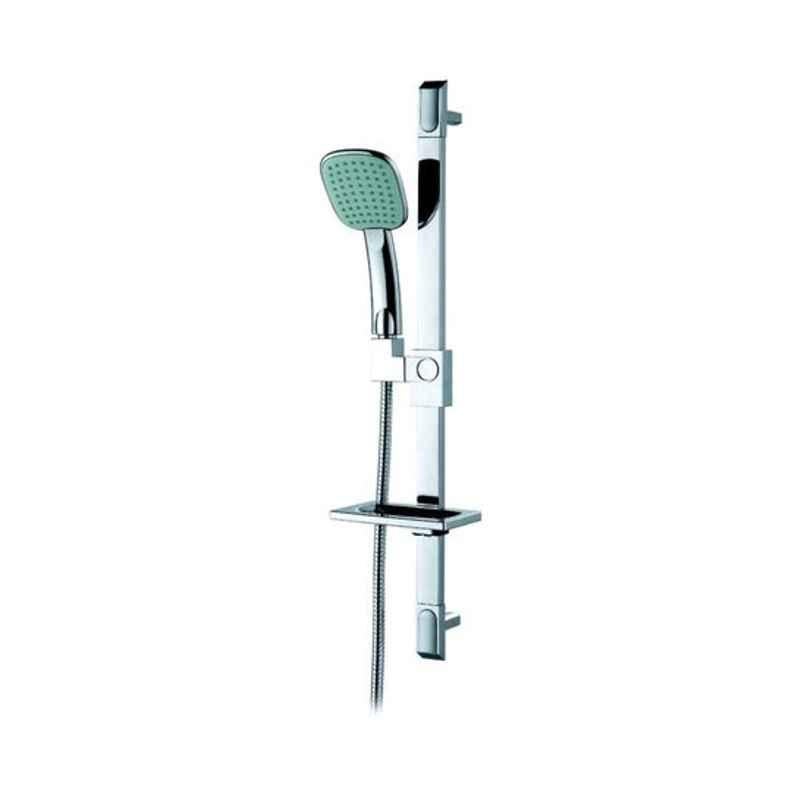 Milano Aurora Silver Sliding Bar Shower, 140300200030