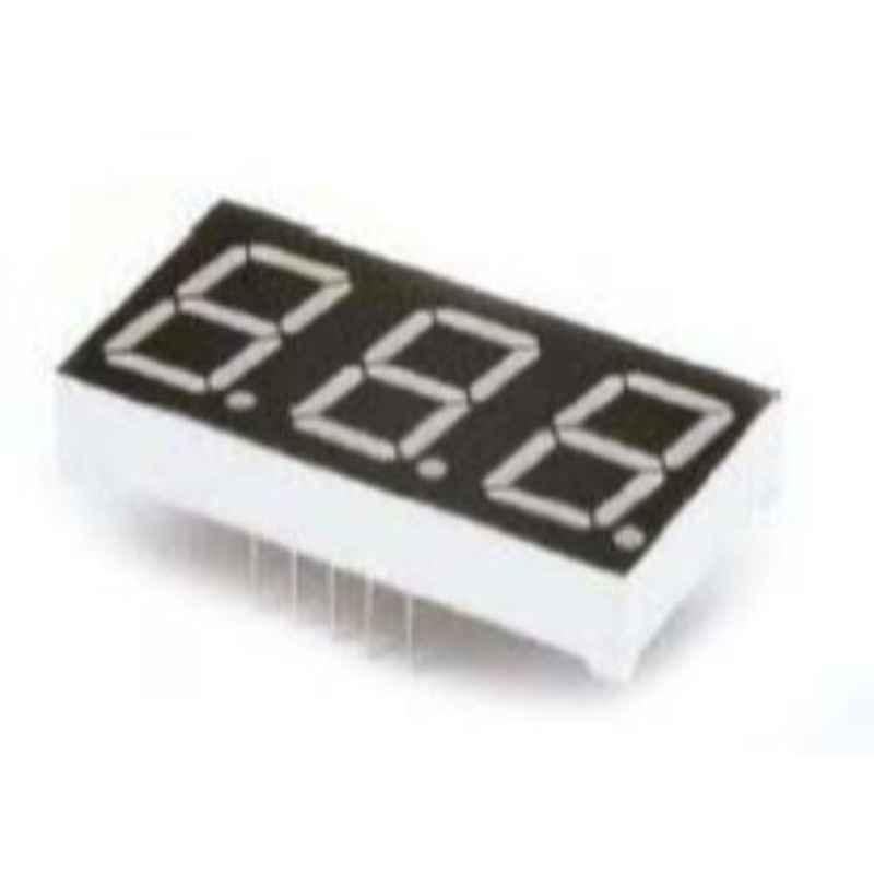 Oasistek 100 Pcs 0.56 inch Ultra Red Triple Digit Display Module Set, TOT-5363