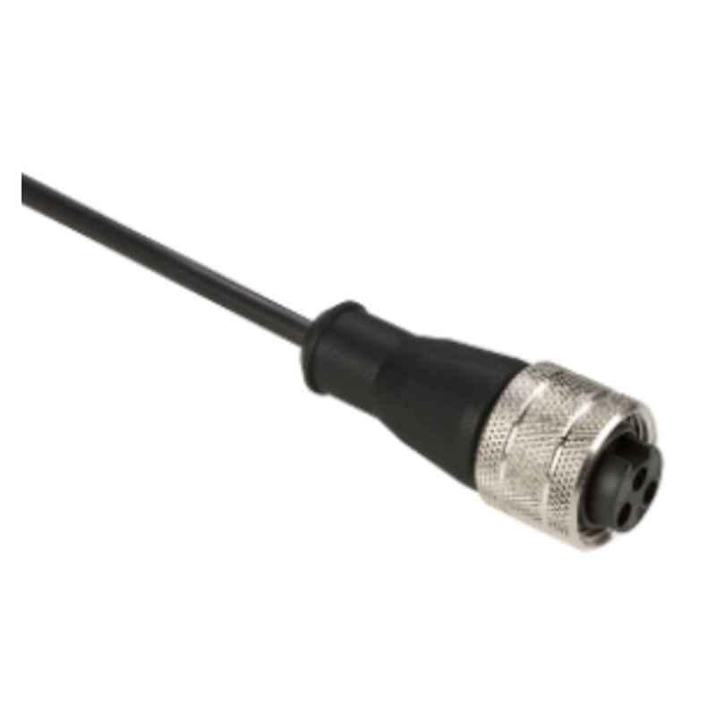Schneider 2m 7/8 inch 16UN 3 Pins Female Cable Straight Pre Wired Connector, XZCP1670L2