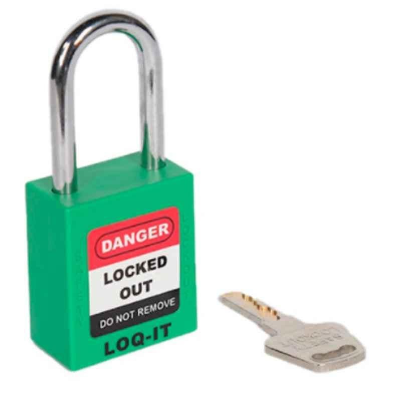 LOQ-IT 20mm Nylon Green Safety Lockout Padlock, PD-LQGNKDS38