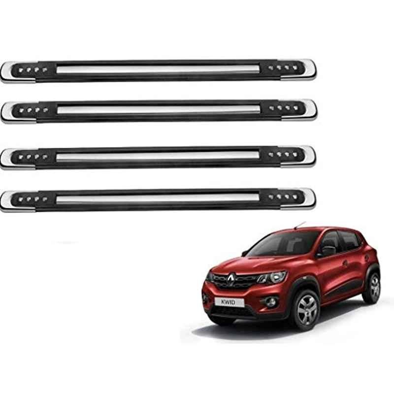 Kozdiko 4 Pcs Designer Black Bumper Protector Set for Renault Kwid, Koz-66148