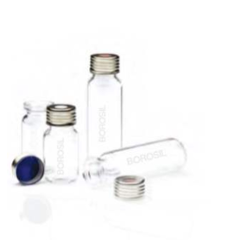 Borosil 100 Pcs 20ml Clear USP Type I Flat Bottom Headspace GC Vial, VO20F12000C000 (Pack of 10)