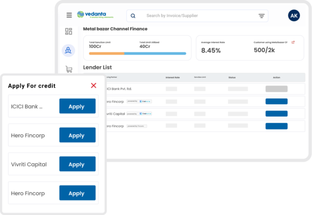 Vedanta Metal Bazaar Buyer Financing